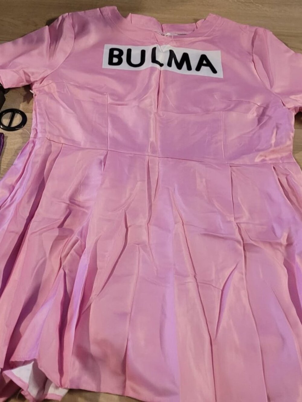 new DRAGONBALL BULMA brief COSPLAY costume SET sz XL dbz dbs dress & accessories